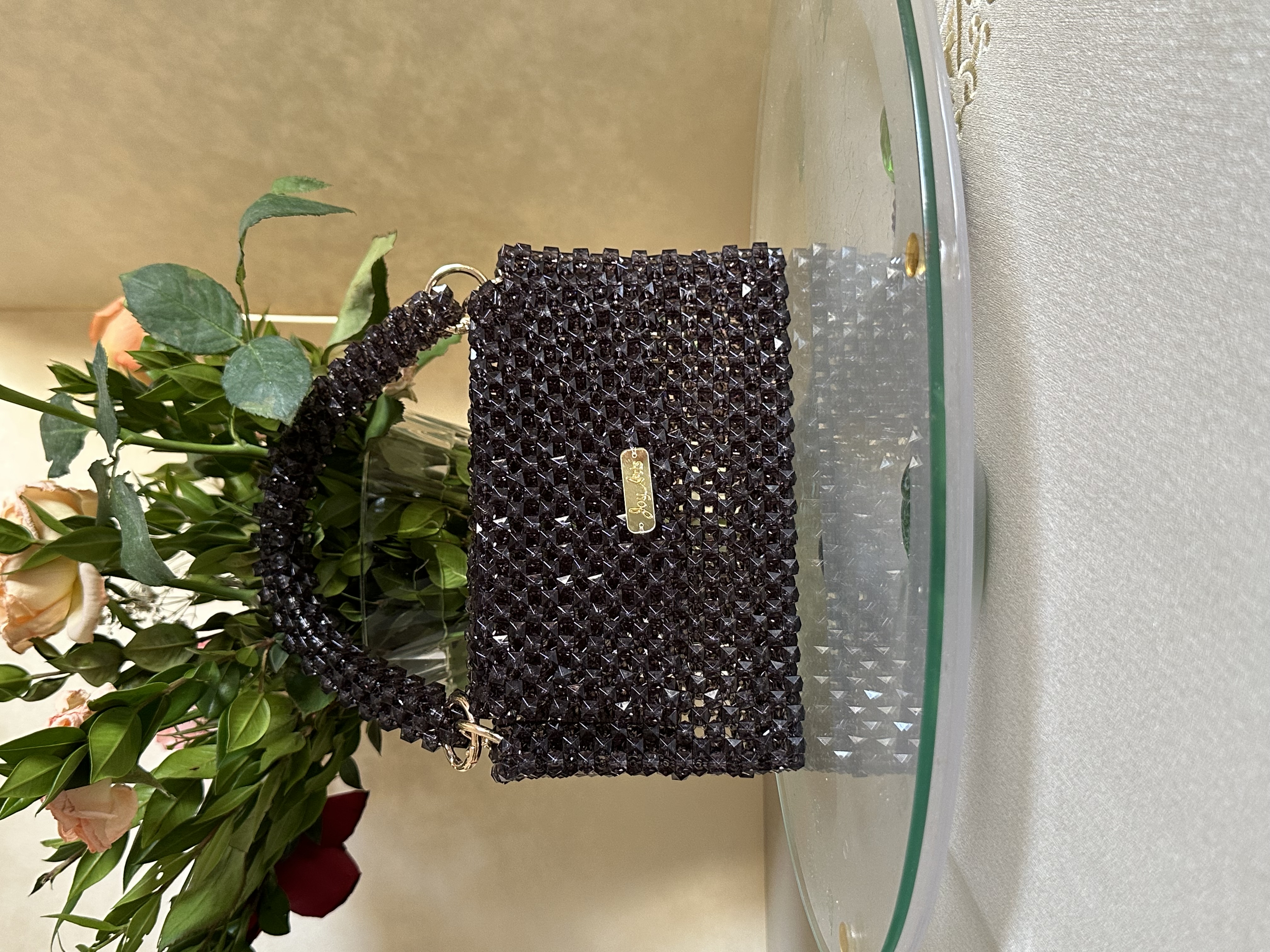 Sac noir perle