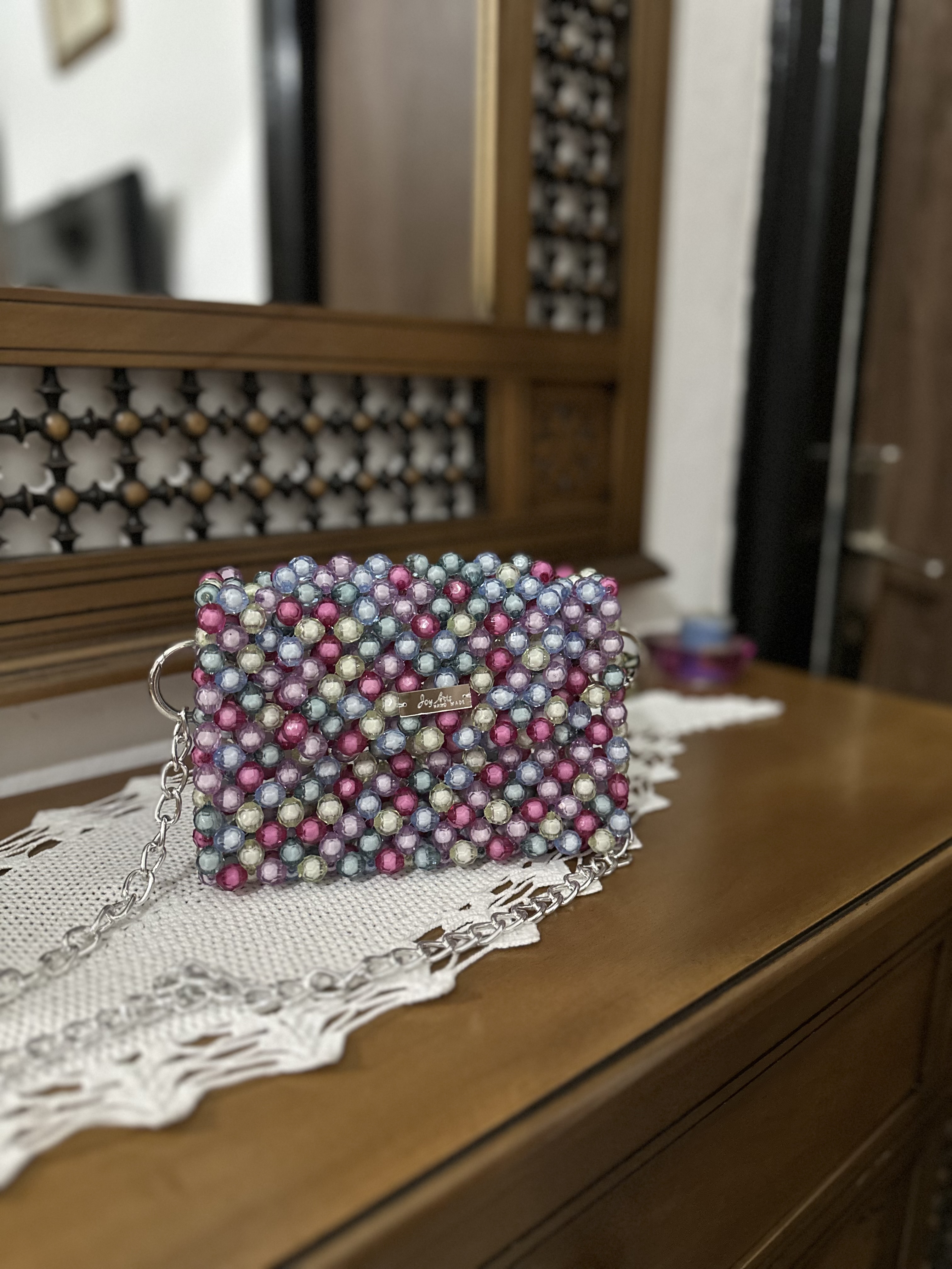 Sac en perle multi couleurs